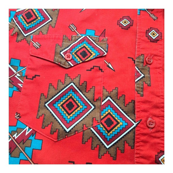 Vintage WRANGLER Cowboy Cut Western Button Down Shirt 15½ 34 X Long Single S… - Picture 12 of 16